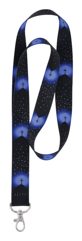 HILLMAN Polyester Blue Decorative Key Chain Lanyard, Pack of 6
