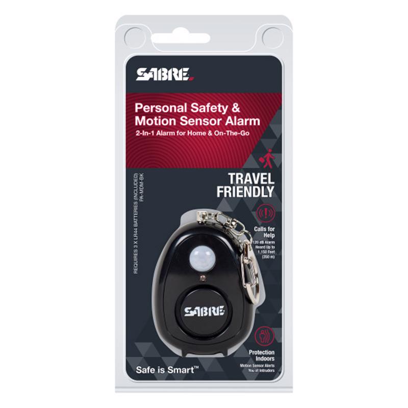 Sabre Black Plastic Personal Security Alarm