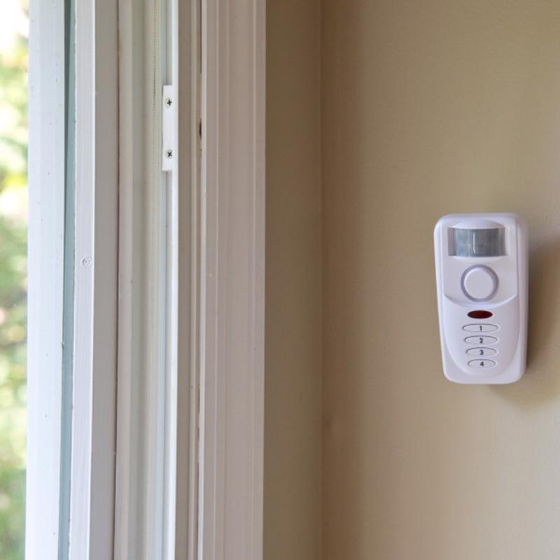 Sabre White Plastic Motion Sensor Alarm