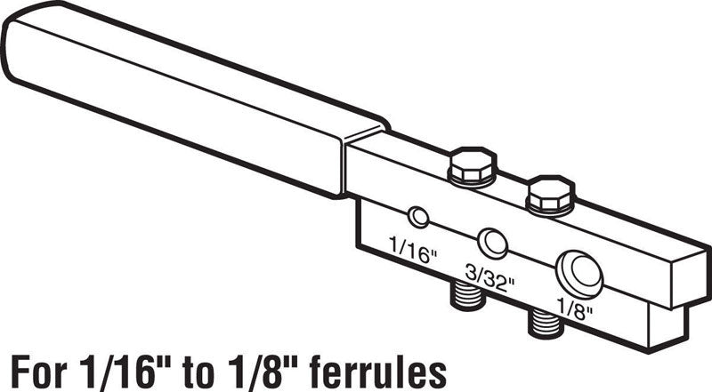 Prime-Line 4.9 in. W X 1 in. L Steel Swage-It Tool