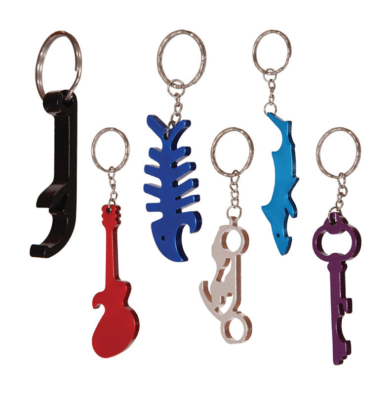 HILLMAN 1 in. D Steel Assorted Bottle Opener Keychain, Pack of 36