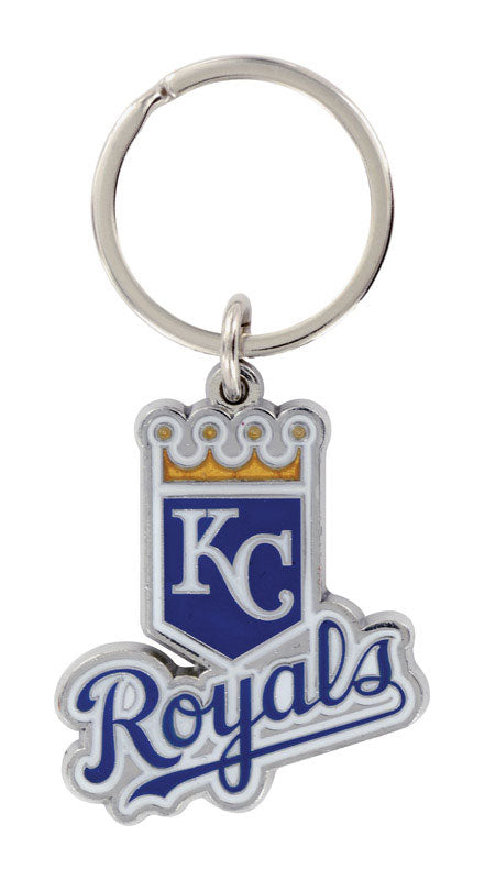 HILLMAN MLB Tempered Steel Blue Decorative Keychain, Pack of 3