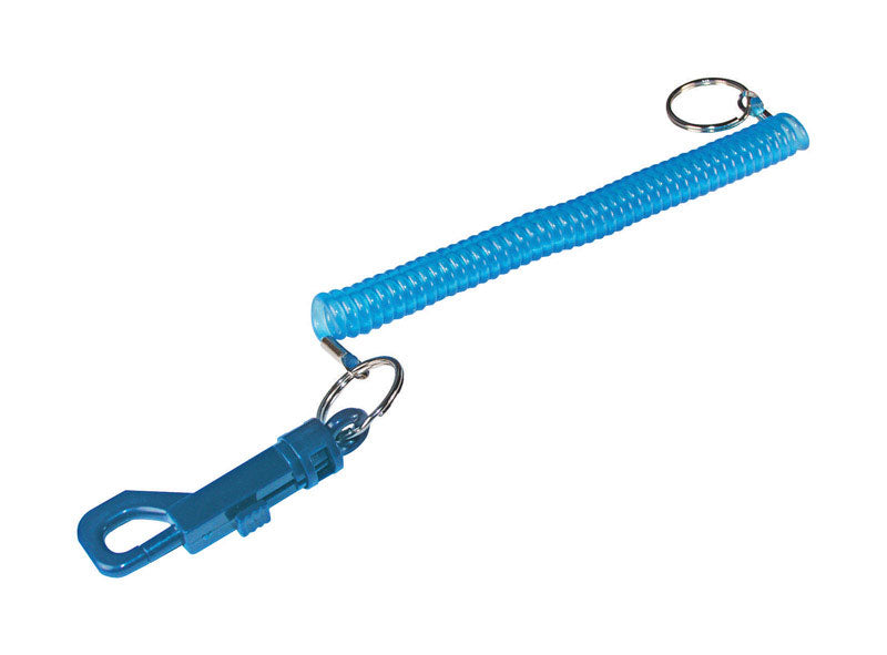 HILLMAN Plastic Assorted Jogger's Wrist Coil Keychain, Pack of 12