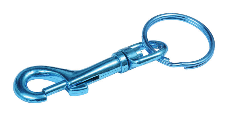 HILLMAN Metal Assorted Snap Hook Key Ring, Pack of 30