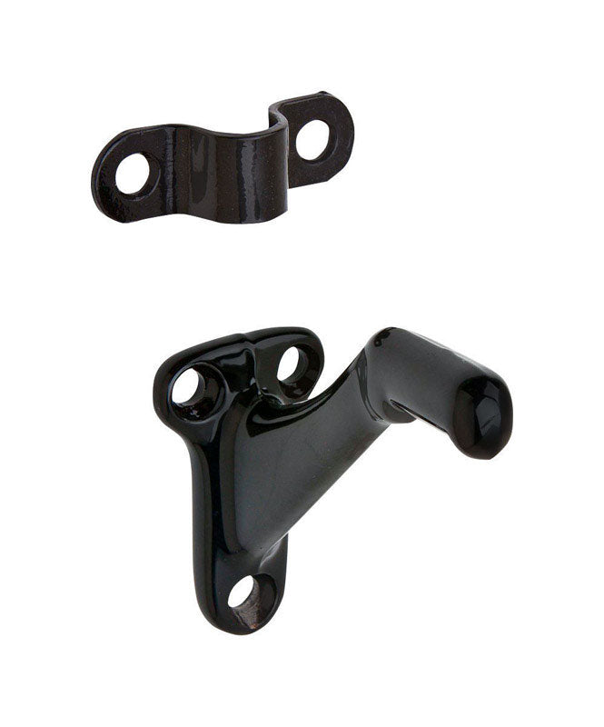 Ives Black Aluminum Handrail Bracket, Pack of 20