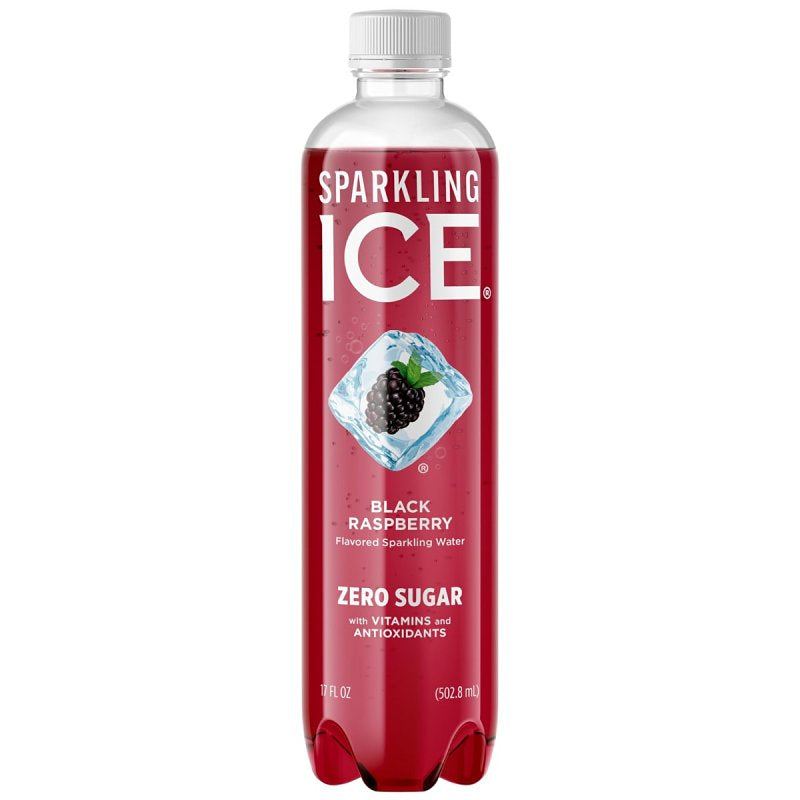 Sparkling Ice 16571910303 Black Raspberry Sparkling Water, 17 oz, Bottle, Pack of 12