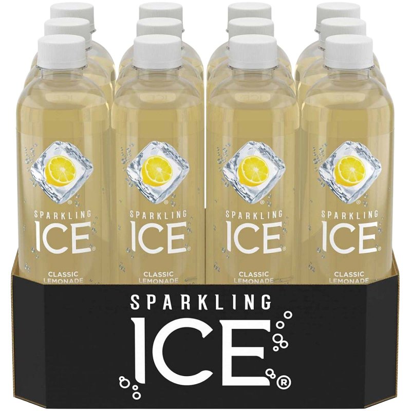 Sparkling Ice 622322 Classic Lemonade Sparkling Water, 17 fl-oz Bottle, Pack of 12