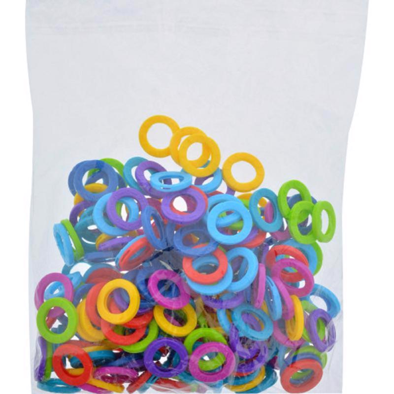 HILLMAN Plastic Multicolored Bands/Caps Key Ring