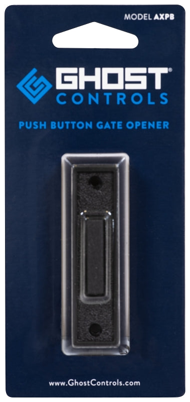 Ghost Controls AXPB Push Button, Non-Illuminated, Wired, Plastic, Black