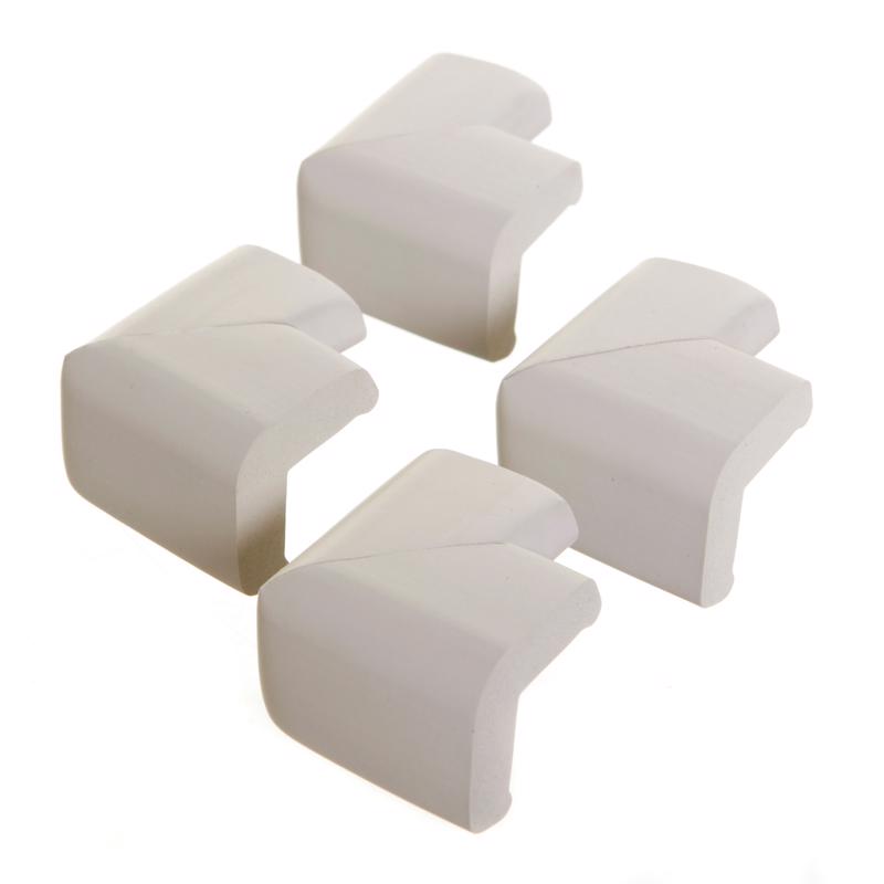 Dreambaby Gray Adhesive Foam Corner Cushions 4 pk, Pack of 6