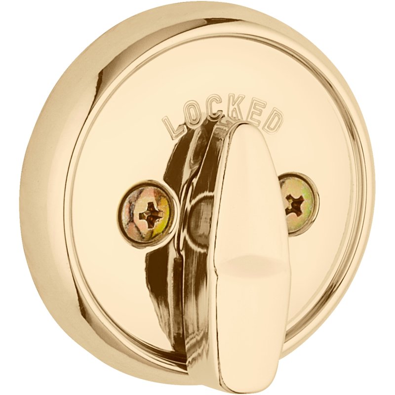 Kwikset Signature Series 780 Series 780 3 6AL STRKP K3 Deadbolt, 2 Grade, Keyed Key, Zinc, Polished Brass, KW1 Keyway