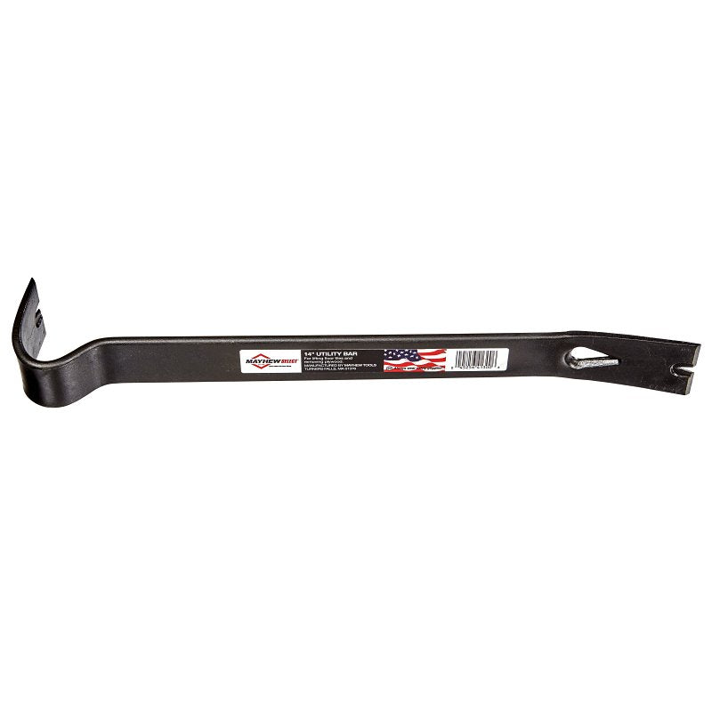 Mayhew 41300 Double Utility Bar Nail Puller, 14 in L, Steel, Black, 8 in W