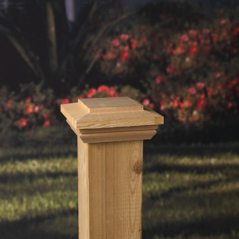 Deckorators 2.25 in. H X 4 in. W Wood Post Cap, Pack of 12