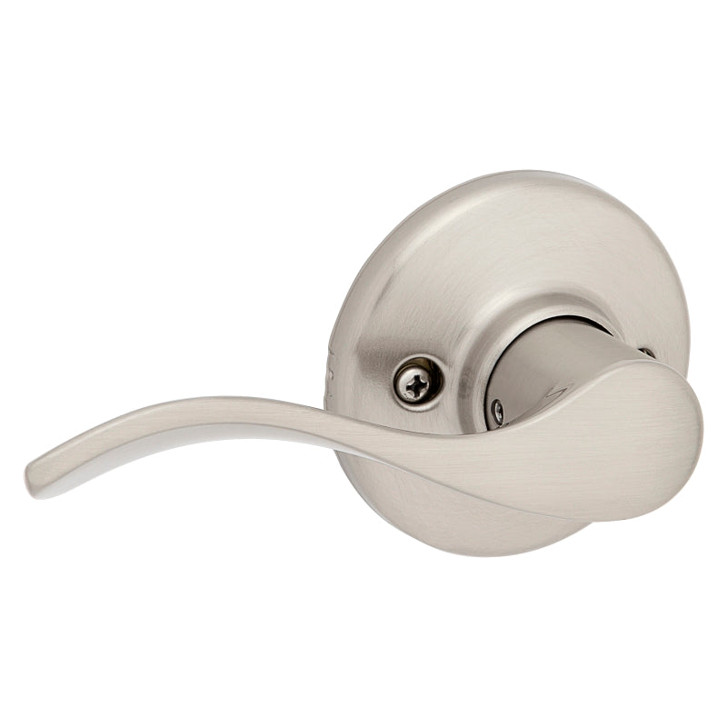 Kwikset 92001-525 Passage Lever, Satin Nickel, Reversible Hand, 3 Grade, ADA Compliant