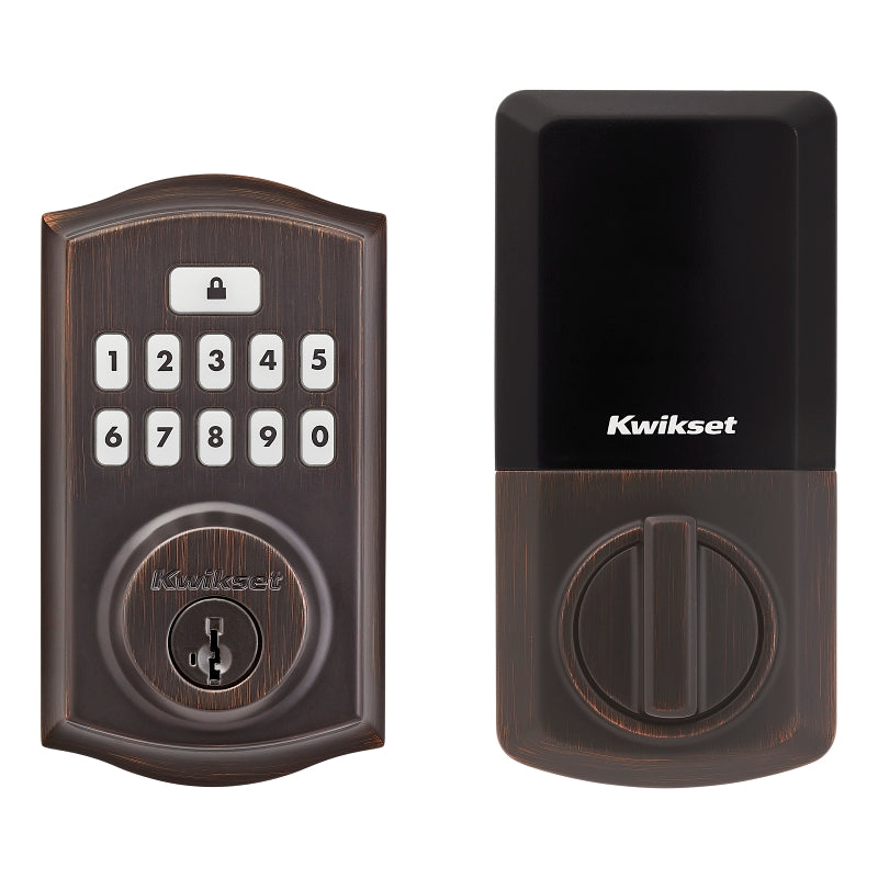 Kwikset 260 Series 9260 TRL 11P SMT RBP Smartcode Deadbolt with Tustin Lever, Traditional, 2 Grade, Keyed One-Side Key