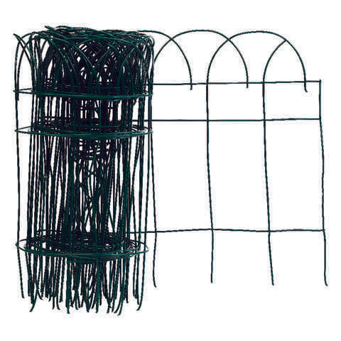 Panacea 20 ft. L X 14 in. H PVC Green Scroll Garden Edging, Pack of 6