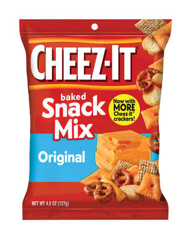 Cheez-It Original Snack Mix 4.75 oz Pegged, Pack of 6