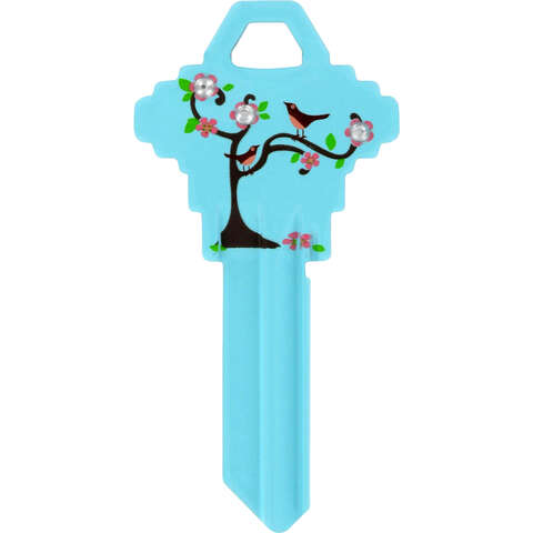 HILLMAN DIVA Tree & Birds House/Office Universal Key Blank SC1 Single, Pack of 6