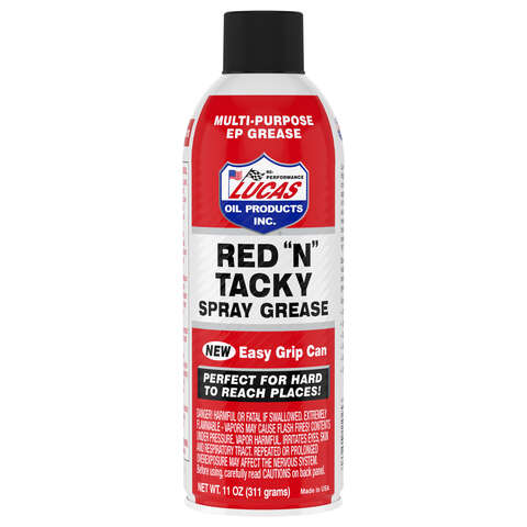 Lucas Oil Products Red ″N″ Tacky Multi-Purpose Grease 11 oz, Pack of 12