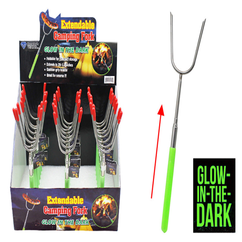 Diamond Visions Glow in the Dark Extendable Camping Fork 1 pk, Pack of 24