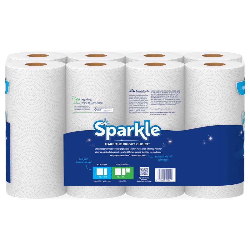 Sparkle Pick-A-Size Paper Towels 110 sheet 2 ply 8 pk