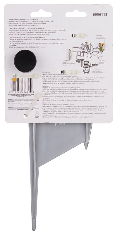 Landscapers Select DY606-719 Sprinkler, Female, Round, Brass