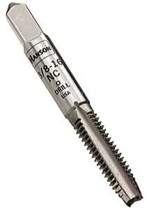 Irwin Hanson 8127 Fractional Tap, 5/16-18 Thread, Plug Tap Thread, 4-Flute, HCS