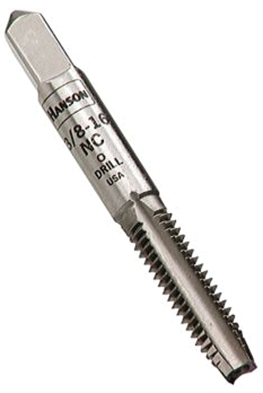 Irwin Hanson 8134 Fractional Tap, 3/8-16 Thread, Plug Tap Thread, 4-Flute, HCS