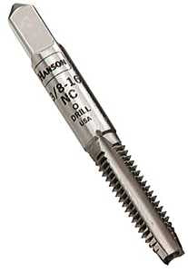 Irwin Hanson 8136 Fractional Tap, 3/8-24 Thread, Plug Tap Thread, 4-Flute, HCS