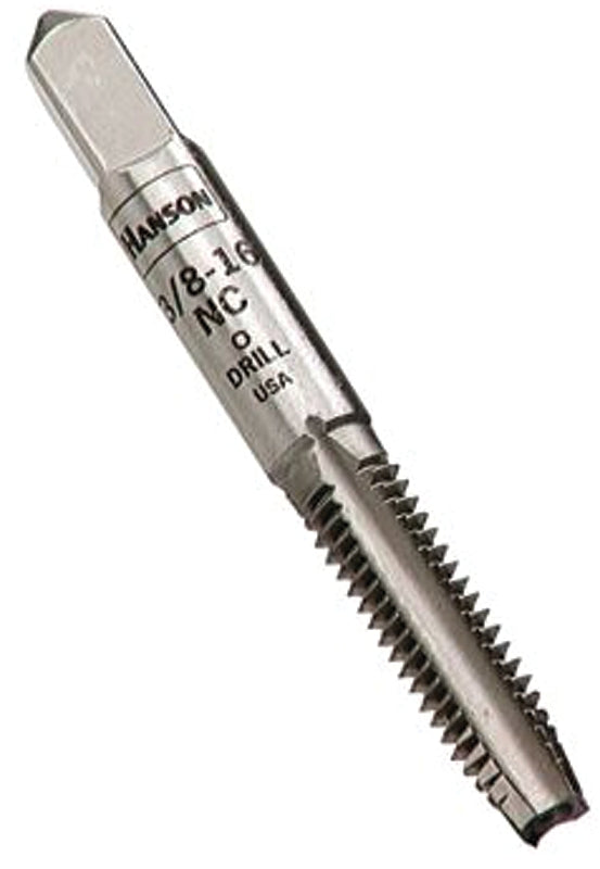 Irwin Hanson 8136 Fractional Tap, 3/8-24 Thread, Plug Tap Thread, 4-Flute, HCS