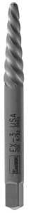 Irwin Hanson POWER-GRIP 534 Series 53401 Screw Extractor, EX-1 Extractor, Spiral Flute, Steel