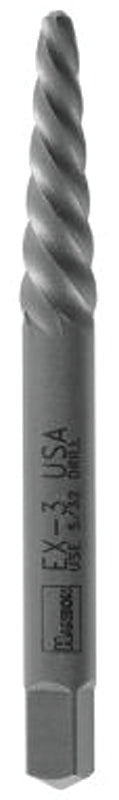 Irwin Hanson POWER-GRIP 534 Series 53403 Screw Extractor, EX-3 Extractor, 7/32 to 9/32 in, 6 to 8 mm, #12 Bolt/Screw