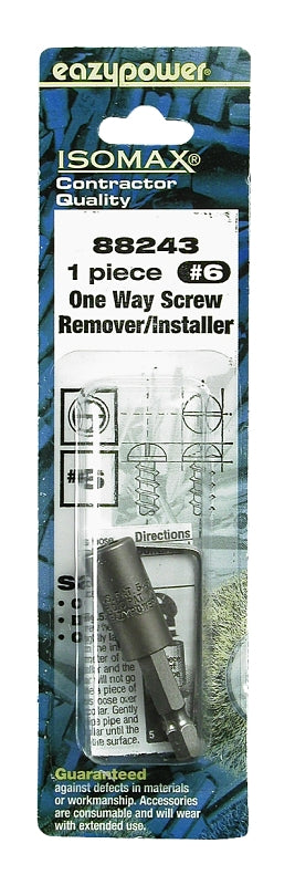 Eazypower 88243 1-Way Screw Remover, #6 Bolt/Screw, HSS