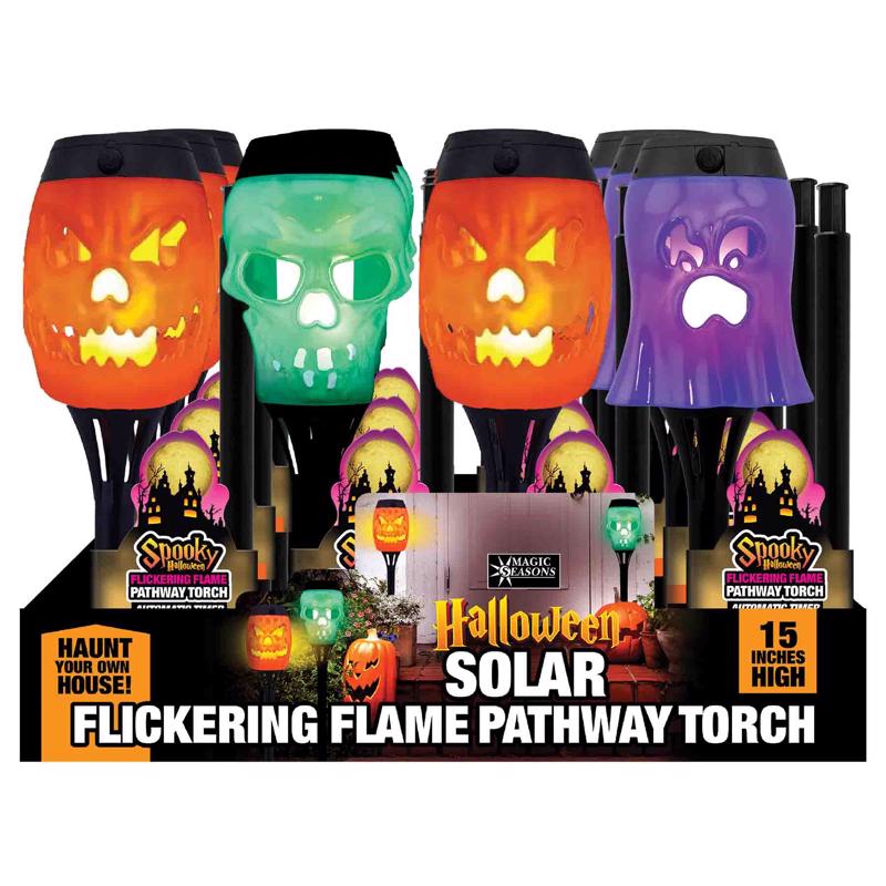 Shawshank LEDz Magic Seasons 15 in. Spooky Solar Pathway Decor, Pack of 12
