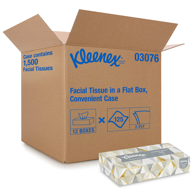 Kleenex Professional 125 ct Facial Tissue, Pack of 12