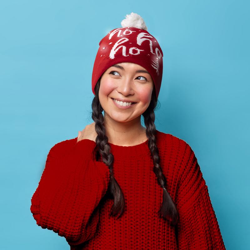 Lotsa Lights Holiday Beanies 1 pk, Pack of 24