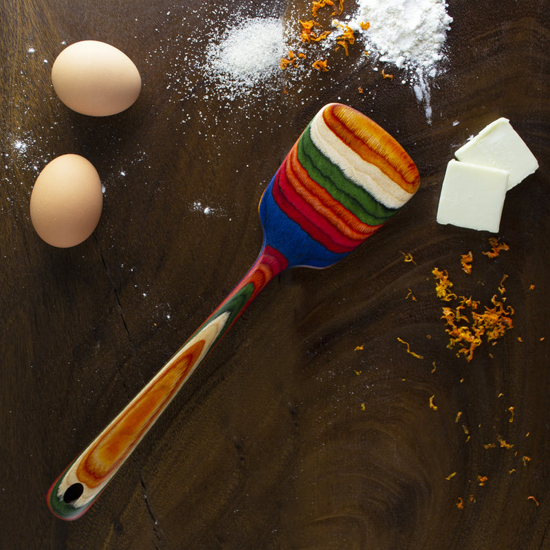 Totally Bamboo Baltique Multicolored Birch Wood Spatula