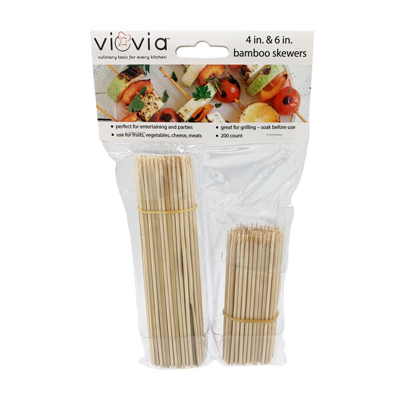Viovia Natural Bamboo Skewers