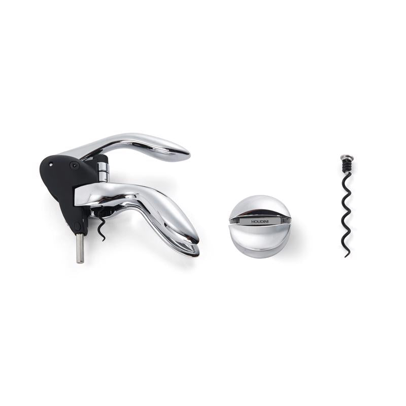 Houdini Deluxe Silver Stainless Steel Corkscrew