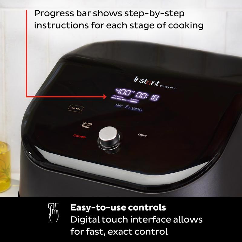 Instant Vortex Black 6 qt Programmable Digital Air Fryer