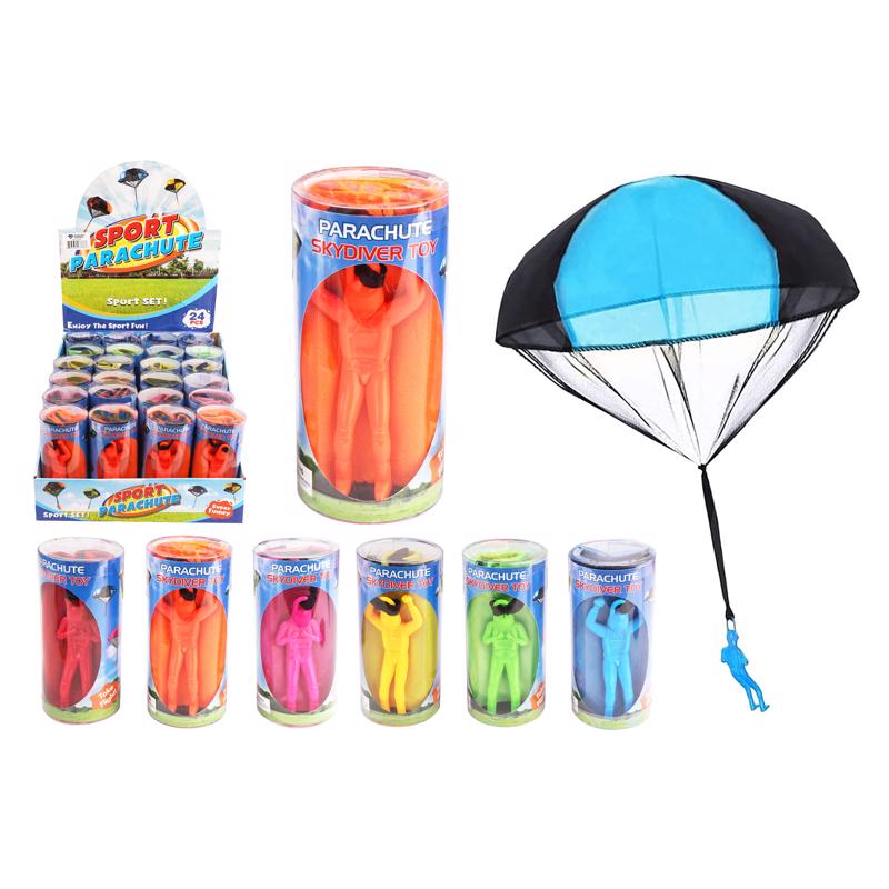 Diamond Visions Skydiver Parachute Toy Assorted, Pack of 24