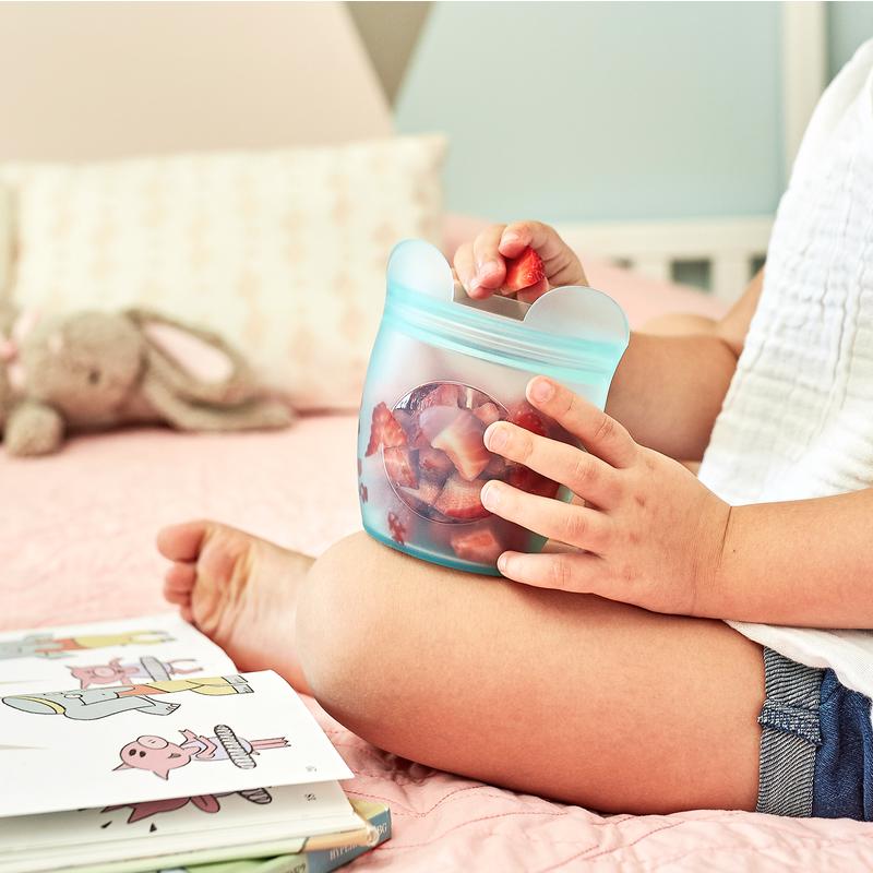 Zip Top 4 oz Teal Storage Cup 1 pk, Pack of 6