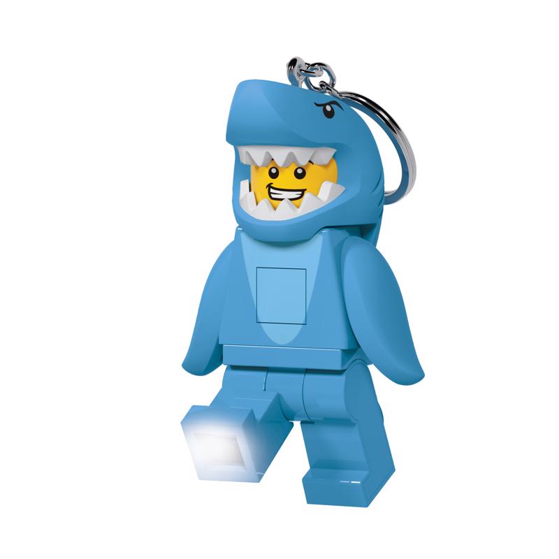 LEGO Classic Plastic Blue Shark Keychain Light