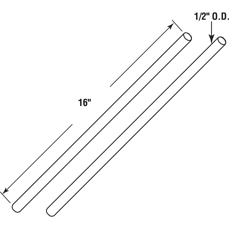 Prime-Line GD 52238 Hard Drawn Wire Winding Rod, Steel