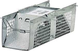 Havahart 1020 Extra-Small Animal Cage Trap, 10 in L, 3 in W, 3 in H, Gravity-Action, Spring-Loaded Door