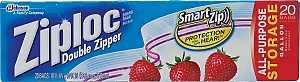 ZIPLOC SUSO STORAGE BAG GALLON 22 CT