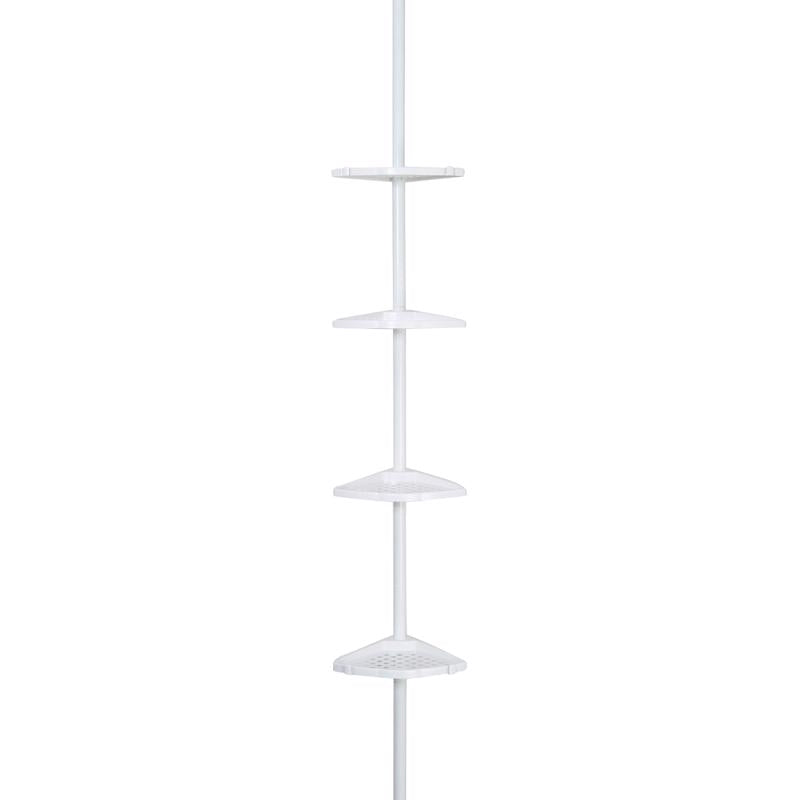 Better Living 24.36 H X 2.5 in. W X 8 in. L White Shower Corner Shelf