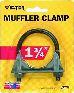 Genuine Victor 22-5-00825-8 Muffler Clamp, Steel, 1-3/4 in Dia Dimensions