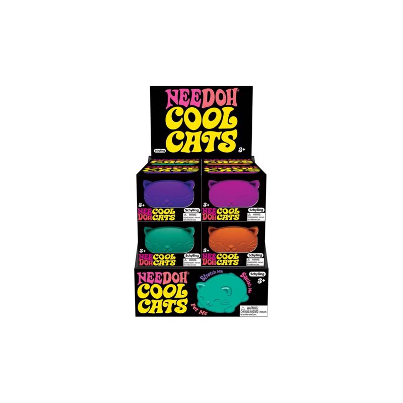 Schylling NeeDoh Cool Cat Assorted, Pack of 12
