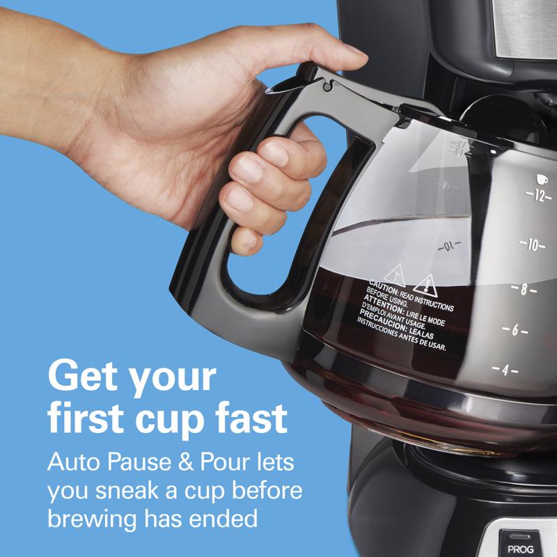 Hamilton Beach 12 cups Black/Silver Coffee Maker, Pack of 2